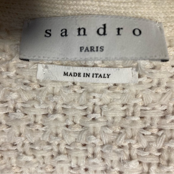 SOLD Sandro Tweed Jacket size 1 - Picture 3 of 12